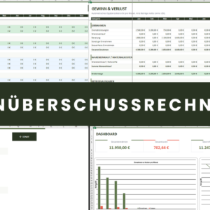 Einnahmenüberschussrechnung Excel Übersicht