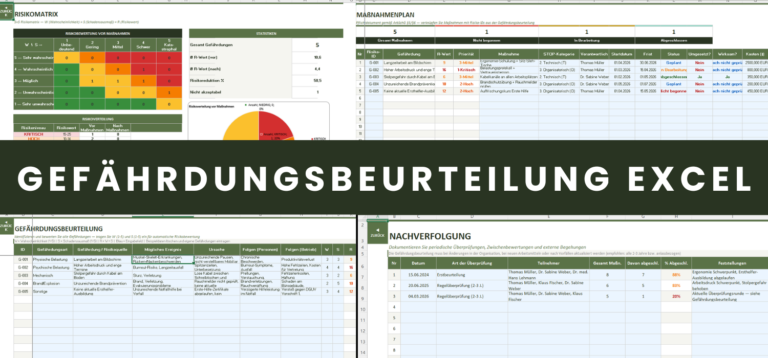 Gefährdungsbeurteilung Excel-Vorlage
