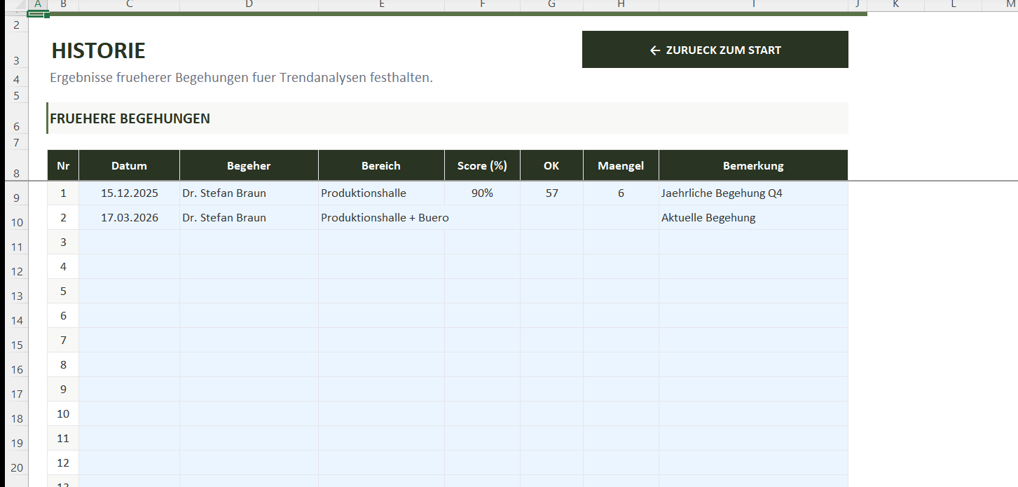 Sicherheitsbegehung Checkliste Excel – Bild 6