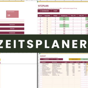 Hochzeitsplaner Excel Vorlage Übersicht