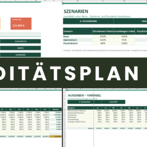 Liquiditätsplan Excel Vorlage Übersicht