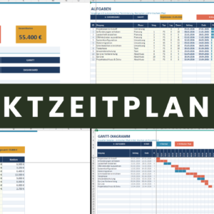 Projektzeitplan Excel Gantt Vorlage Übersicht