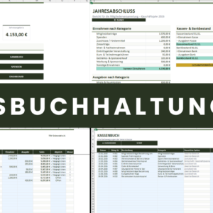 Vereinsbuchhaltung Excel Vorlage Übersicht
