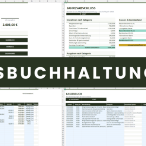 Vereinsbuchhaltung Excel Vorlage Übersicht